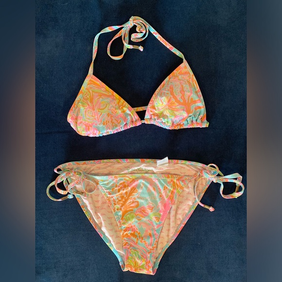 Lilly Pulitzer Womens bikini swimsuit 2-piece size small - Picture 1 of 13